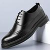 Кожаные туфли мужские деловые повседневные кожаные туфли Brock весна и осень ретро кожаные туфли лучшие мужские туфли
