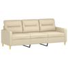 Vidaxl Sofa 3-Osobowa, Kremowa, 180 Cm, Tapicerowana Tkaniną
