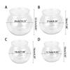 Plastics Fish Bowls Round Aquarium Transparent Fish Keepers Fishbowls One-piece Construction Shatterproof Starter Kit