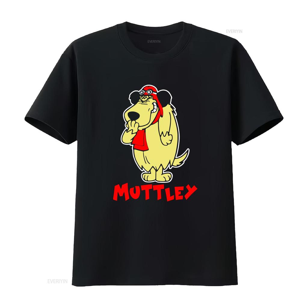 Muttley T shirt vintage Washed Breathable Unisex designer clothes Comfortable streetwear Stylish Stretched graphic Soft