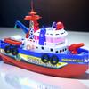 Children'S Toy Simulation Electric Rescue Fire Boat Fast Boat Shower Toy With Sound Light Water Spray Swimming Pool Gift