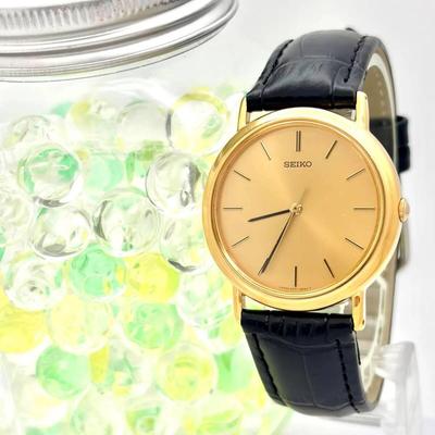 [Новый аккумулятор] Мужские часы SEIKO Золотые 5P31-6C90 972727 Новый ремешок