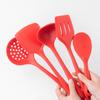 Набор кухонных принадлежностей из пищевого силикона, термостойкие кухонные принадлежности, кухонная утварь, ложка, лопатка, ложка с прорезями, лопатка для жарки