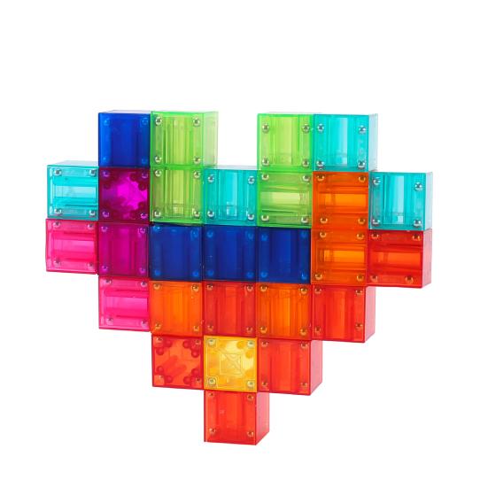 32 шт. Магнитный кубик-конструктор, игрушка для развития мелкой моторики, дошкольное обучение, образовательный красочный кубик-конструктор, игрушка STEM