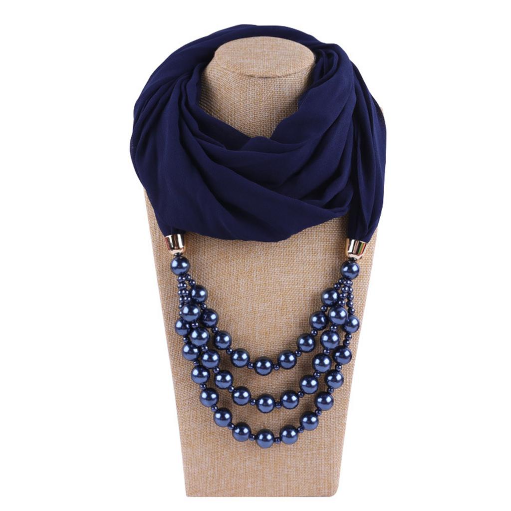Великолепные бусины, шарф с круглым кольцом, женские аксессуары для шарфов, ожерелье, этнический шарф