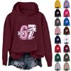 Women's Fashion Daily Versatile Casual Sweatshirts Long Sleeve Hooded Top Sweatshirts