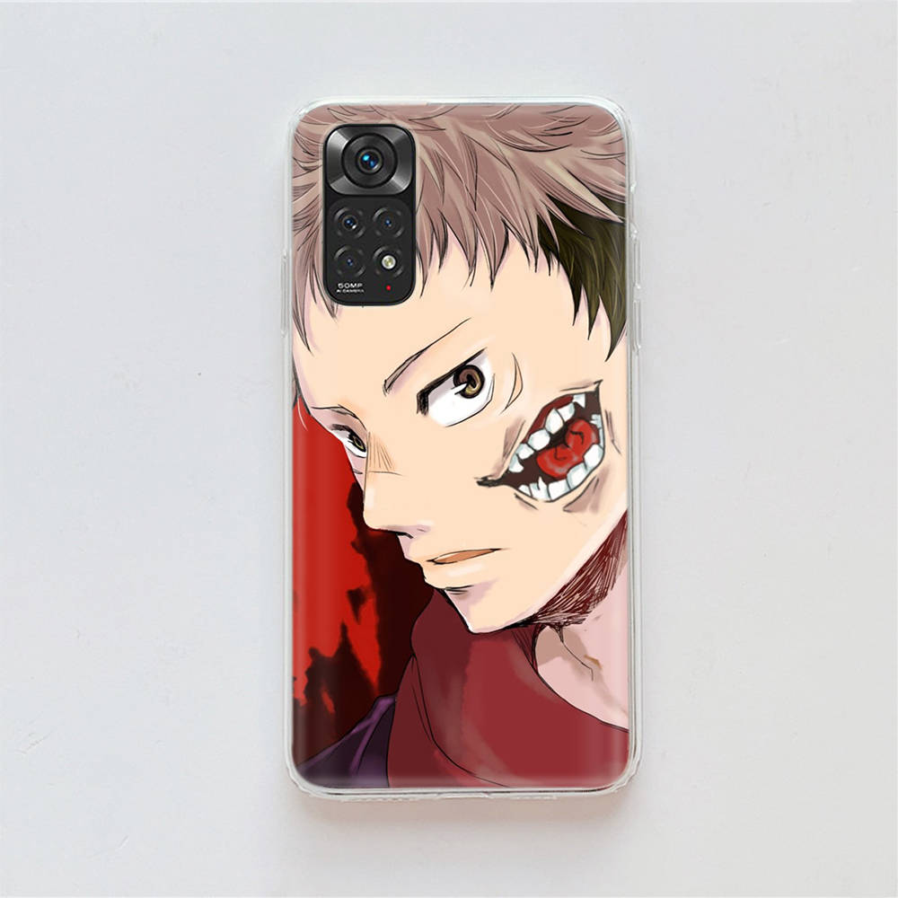 Чехол DT17Jujutsu Kaisen для Samsung A04 A14 A23 A34 A54 M23 M33 M52 M53 Realme 10 9 C30S C35 C55 VIVO Y02S Y21 Y33S Y51 X80 Pro Прозрачный чехол