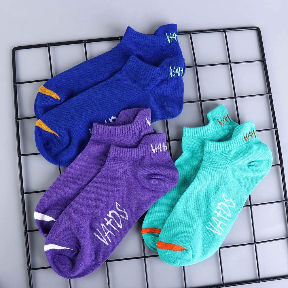 Heel Color Breathable Cotton Socks Athletic Sports Socks Ankle No Show Socks Short Low Cut Socks
