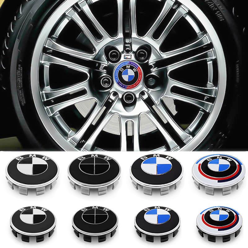 4pcs 56mm 68mm For BMW F34 F10 F20 F48 F39 F30 F22 F32 E46 E90 E60 E39 E87 E90 E30 Badge Hub Caps Car Wheel Center Covers Emblem DC3