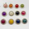 10 шт. разноцветных пуговиц на ножке 21/25 мм, круглые пластиковые пуговицы на ножке, пуговицы для пальто, аксессуары для шитья одежды своими руками