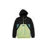 Color Block Half Zip Pullover Hooded Jacket Men Jackets Bright-Green A2BUU-BN1