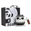 Подарочная коробка с пандой, чайная кружка, креативная керамическая чашка для разделения чая с крышкой, офисный подарок, чашка для воды с фильтром