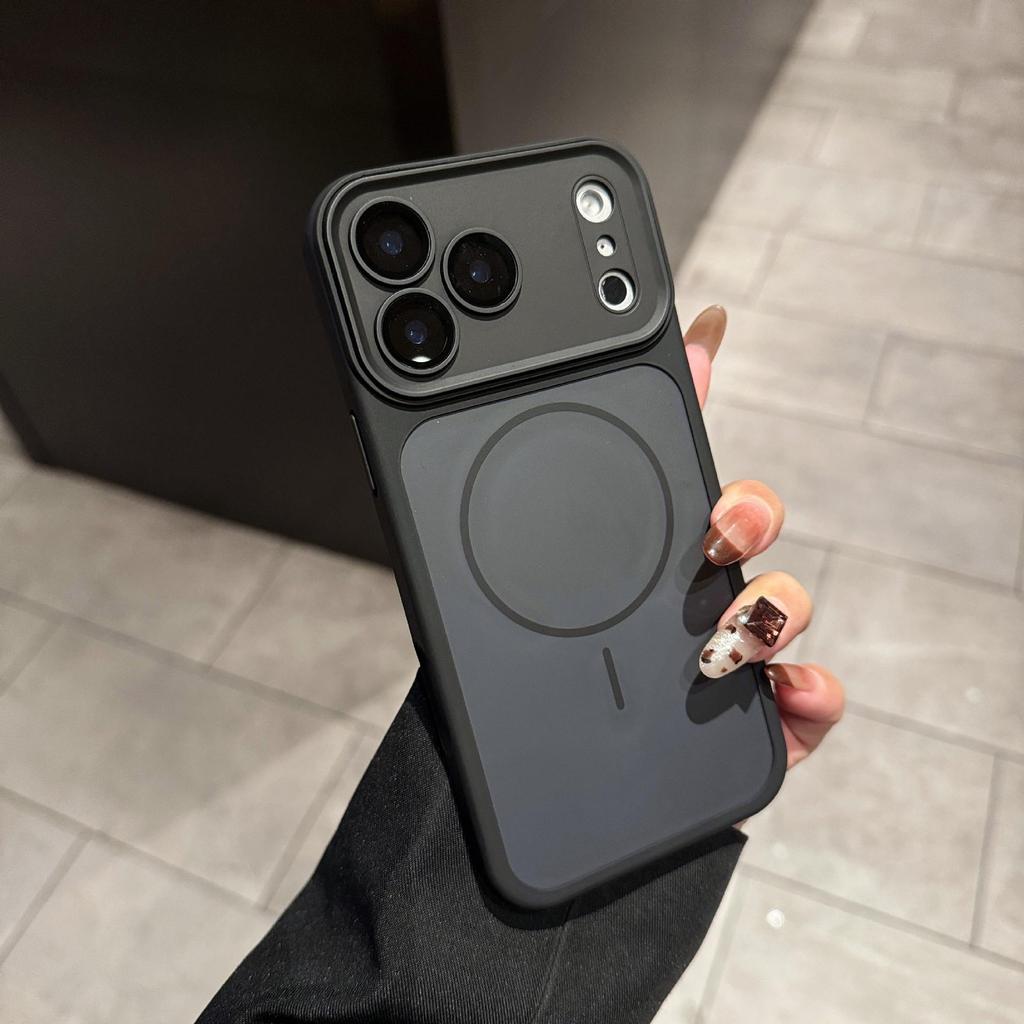 Магнитный, ударопрочный чехол для iPhone 14/13 Pro с ощущением кожи и контрастными цветами, совместимый с Apple 16.