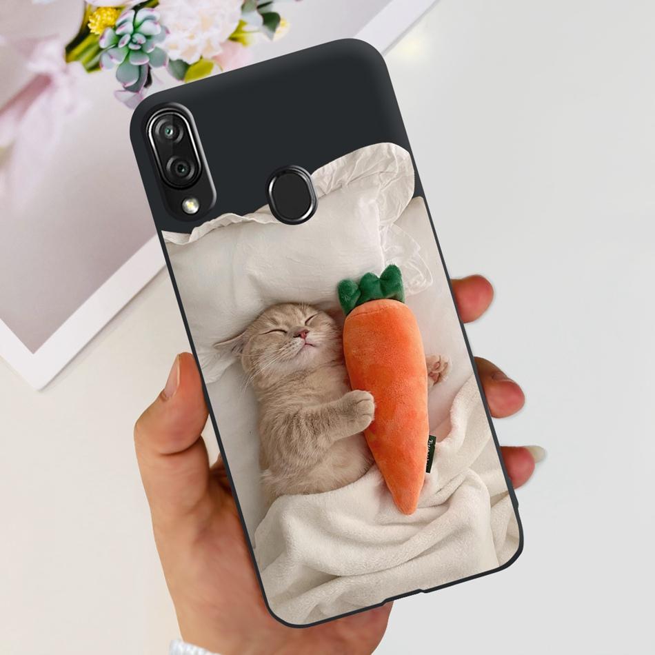 For ZTE Blade V10 Vita Cute Panda Cartoon Case For Zte Blade V10 2019 Blade V10vita Soft TPU Black Silicone Phone Cases