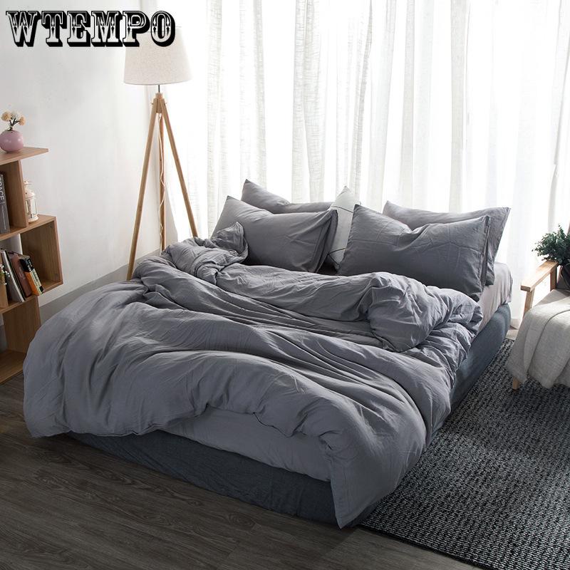 4pcs Bedding Set Sheet Set Knitted Textile Cotton Comfort Duvet Cover Set Quilt Cover