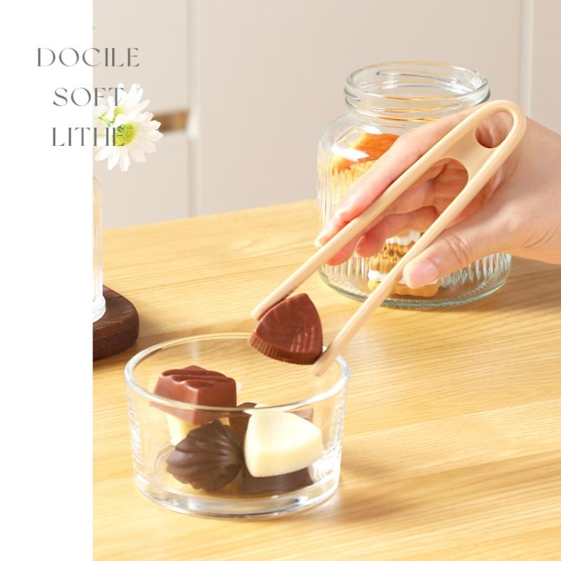 1Pcs Silicone Mini Multifunctional Non Slip Food Grade Fine Motor Tweezer Tongs For Boys Girls Daily Use Gift