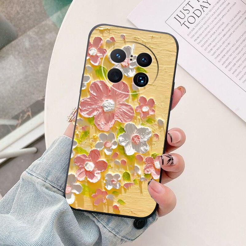 For Huawei Mate50pro 4G Case Colorful Painted Soft Silicone Back Cover For Huawei Mate 50 Mate50 Pro 50pro Shockproof Bumper