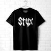 Styx Рок-группа Винтажный Логотип Мужская Футболка Хэви-метал Концертный Тур Мерч