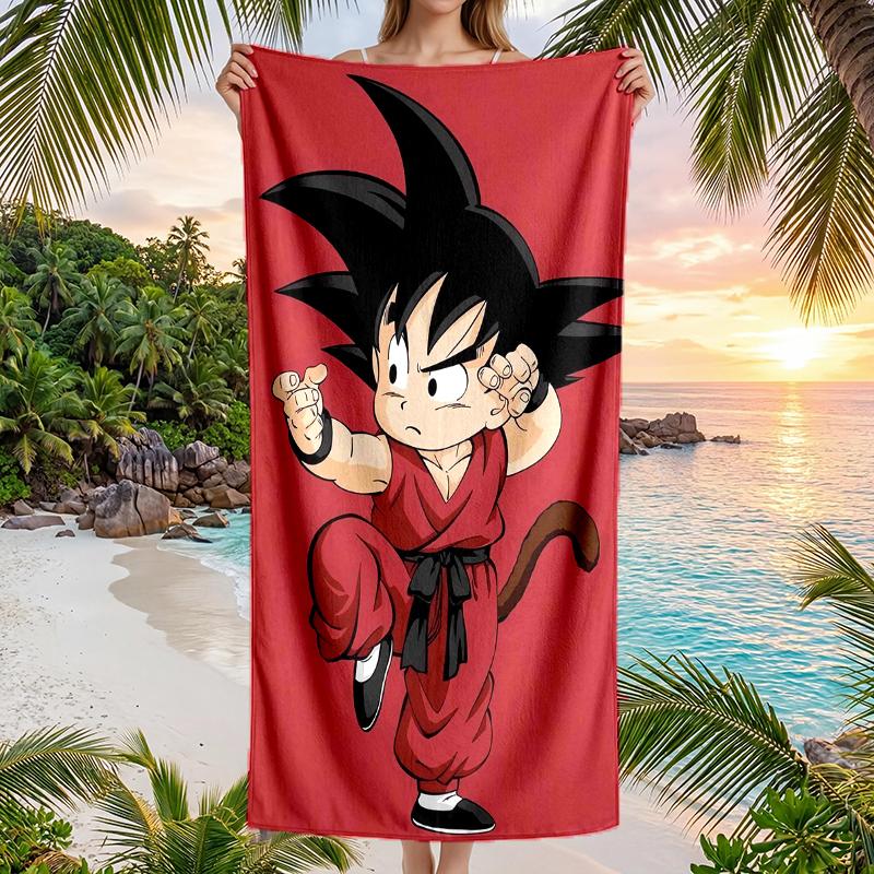 Goku Fashion Beach Towel: Ideal for Summer Adventures Soft, absorbent and quick drying suitable for swimming and bathing
