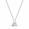 New Original 925 Silver Four-Leaf Clover Butterfly Star Moon Heart Key Necklace fit Women Jewelry Valentine's Day Gift