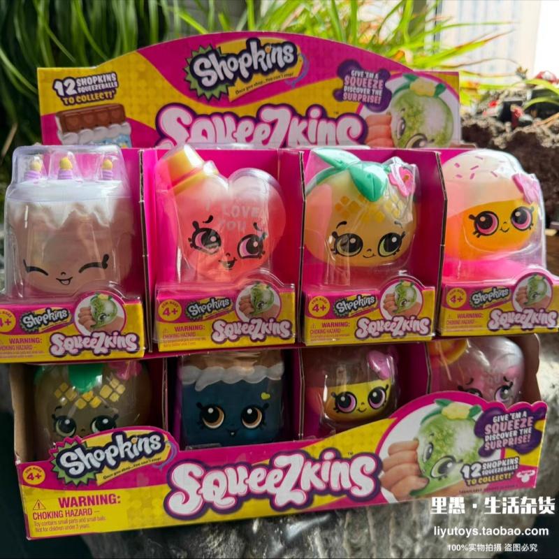 Genuine Shopkins Squeezkins Spot Soft Slime Pinch Decompression Toy Stress Relief Slow Rebound Super Good Feeling Gift For Adult