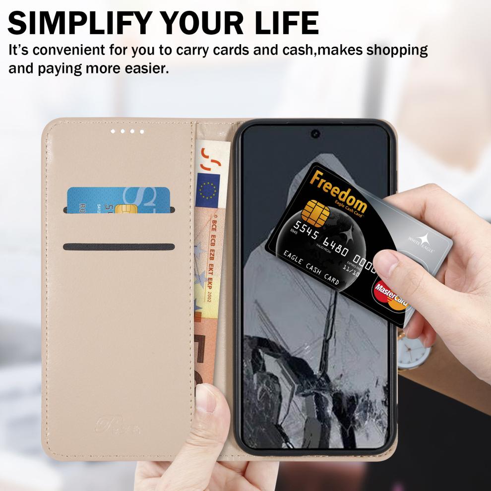 (Google Pixel 8 Pro, Blue) For Google Pixel 8 Pro Leather Wallet Phone case