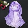 LaMaxPa 2019 New Soft Women Gradient Silk Scarf Autumn Winter Long Bandana Shawls and Wraps Female Hijab Luxury Echarpe Pashmina