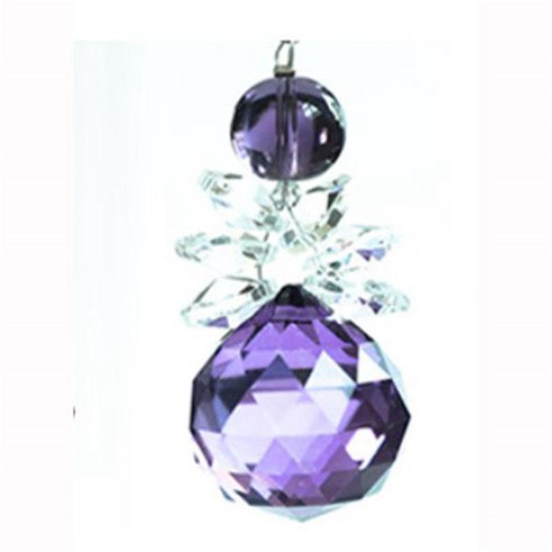 Хрустальный ангел, подвесной красивый цветной хрустальный цветок, кулон, украшения, восьмиугольный