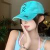 Весенне-летняя бейсболка с бантом в корейском стиле, женская кепка с козырьком, бейсболка с бантом, для подростков