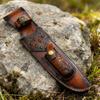 Ручная работа Кожаный чехол для резака Держатель для резаков Для компактных Нож с фиксированным лезвием Для улицы Ручная прошивка Водостойкий дизайн