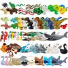 MOC Marine Animal Figures Building Blocks Crocodile Sea Whale Shark Octopus Snake Dinosaur Clownfish Turtle Bricks Kids Toy Gift