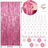 Pink Red Party Decorations kits for Girls Women with Happy Birthday Banner,