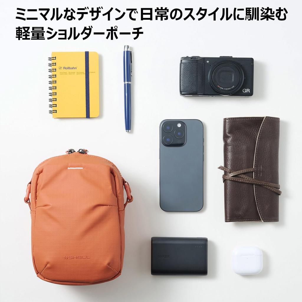 HAKUBA Camera Bag Plus Shell Stream Shoulder Pouch AZ Orange Lightweight for everyday use 4977187005943 Water-repellent AMZSP-STSPOR