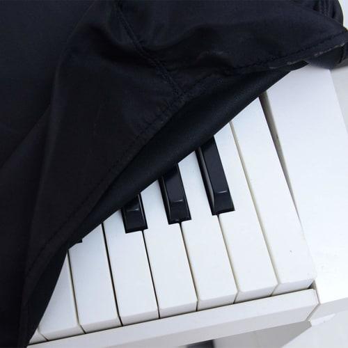 Electronic Piano Keyboard Cover, Key Protection, Dustproof, 61/88 Keys, Yamaha, Casio, Black (88 Keys)