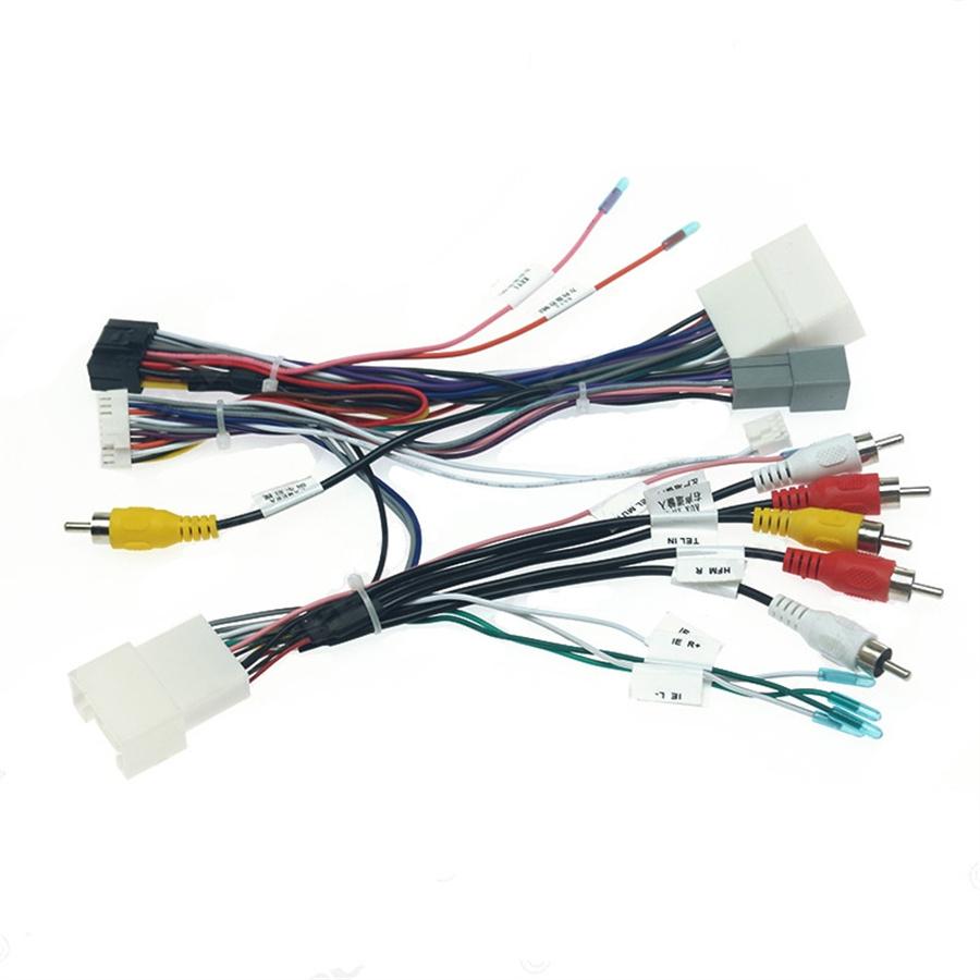 Автомобильная 16-контактная аудиопроводка с блоком Canbus для Mitsubishi Pajero, адаптер проводки для установки неоригинальной стереосистемы