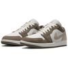 Jordan Мужские низкие ретро-баскетбольные кроссовки Air Jordan 1 оливково-серые 553558-046