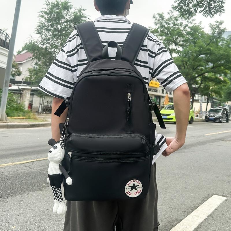 Schoolbag new ins style simple couple backpack male and female students large capacity schoolbag male and Korean version trend casual backpack