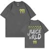 Футболки с рисунком Rapper Juice Wrld 999, унисекс WoUnisex, винтажная футболка в стиле хип-хоп с коротким рукавом, модные хлопковые футболки большого размера, уличная одежда