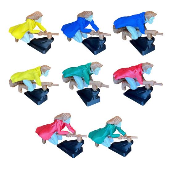 Декор для автомобиля Динамический эффект полета Игрушка со стабильным нескользящим основанием Приборная панель автомобиля Летающая кукла Дрифт Поворот Волшебник Метла Декор