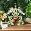 Cute Crystal Elephant Figurines Cut Glass Art Ornament Elephant Statues Animal Collectibles for Home Office Decorations