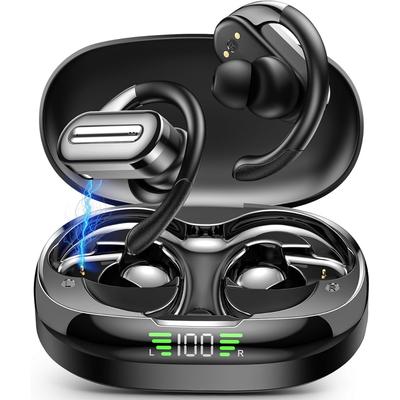 Беспроводные наушники, Bluetooth 5.4 наушники спортивные, Bluetooth наушники с заушниками, ENC шумоподавляющий микрофон, беспроводные наушники Bluetooth для ноутбука