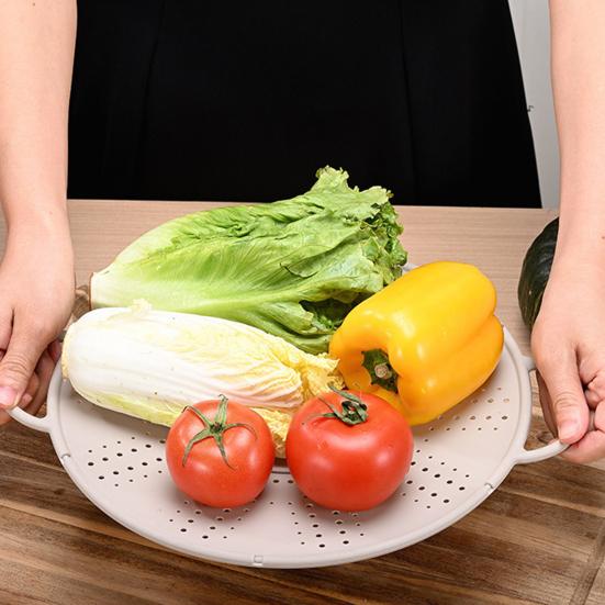 Silicone Splatter Screen for Frying Pan Grease Oil Splash Guard with Handle Heat Insulation Cooling Mat Strainer Drain Board for Baking Cooking