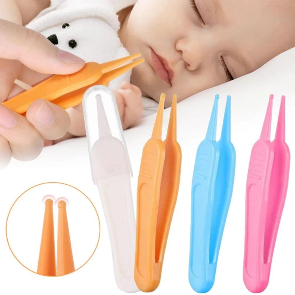 Round Head Clamp Ear Nose Navel Clean Tools Kids Nasal Cavity Tweezers Nose Cleaner Infant