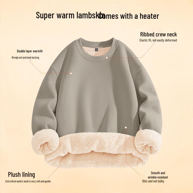 Мужская толстовка с круглым вырезом и подкладкой из флиса Sherpa от Jeanswest