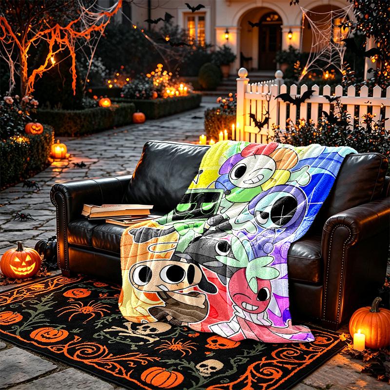 1pc Easy-Care Pobby Playtime (1) Blanket, Perfect for Couch, Bed, Home, Travel and More, Warm and Durable Printed Blanket