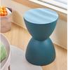 Plastic Stool Side Table Creative Design Hourglass Bedside Table Fashionable Changing Shoes Round Pier Home Furniture