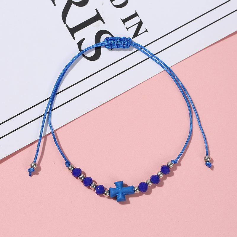 Браслеты из смолы с перекрестной веревкой для женщин, женские красочные браслеты на веревке, подарки, очаровательные летние праздничные украшения