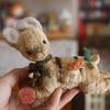 [USED] Vintage Toy Antique OOAK Rolling Rabbit Room Decoration Teddy Bear