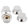 4Pcs Top Hat Knobs Electric Guitar Volume Tone Control Metal for Potentiometer Bass
