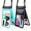 1pc Large Floating Waterproof Phone Pouch: Double Space Waterproof Phone Case For Swimming, Surfing & Diving!